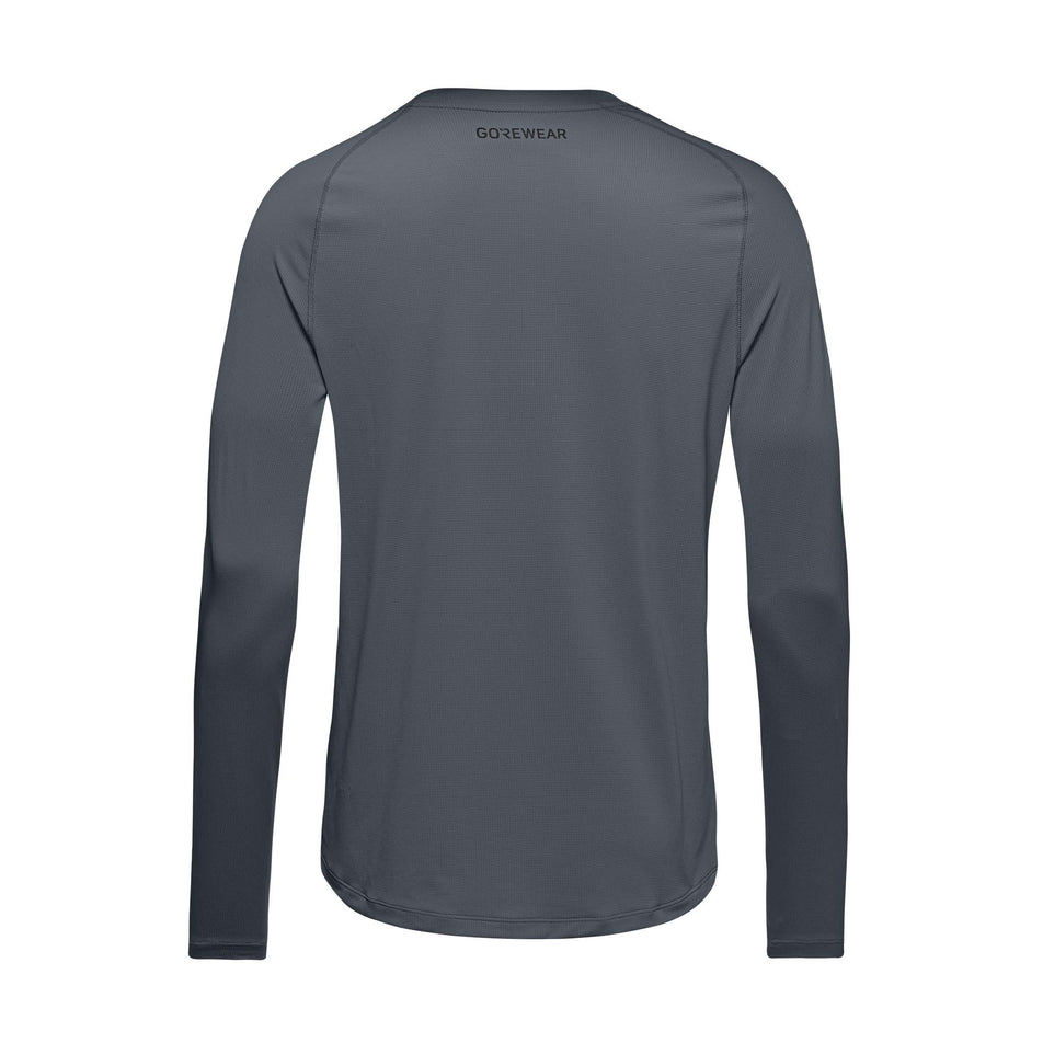 The back of the GOREWEAR Men's Everyday Long Sleeve Shirt in the Lab Graphite colourway. (8604890661026)