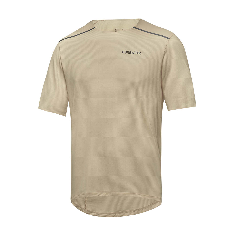 The front of the GORWEAR Men's Contest 2.0 Tee in the Tech Beige colourway. (8608706199714)