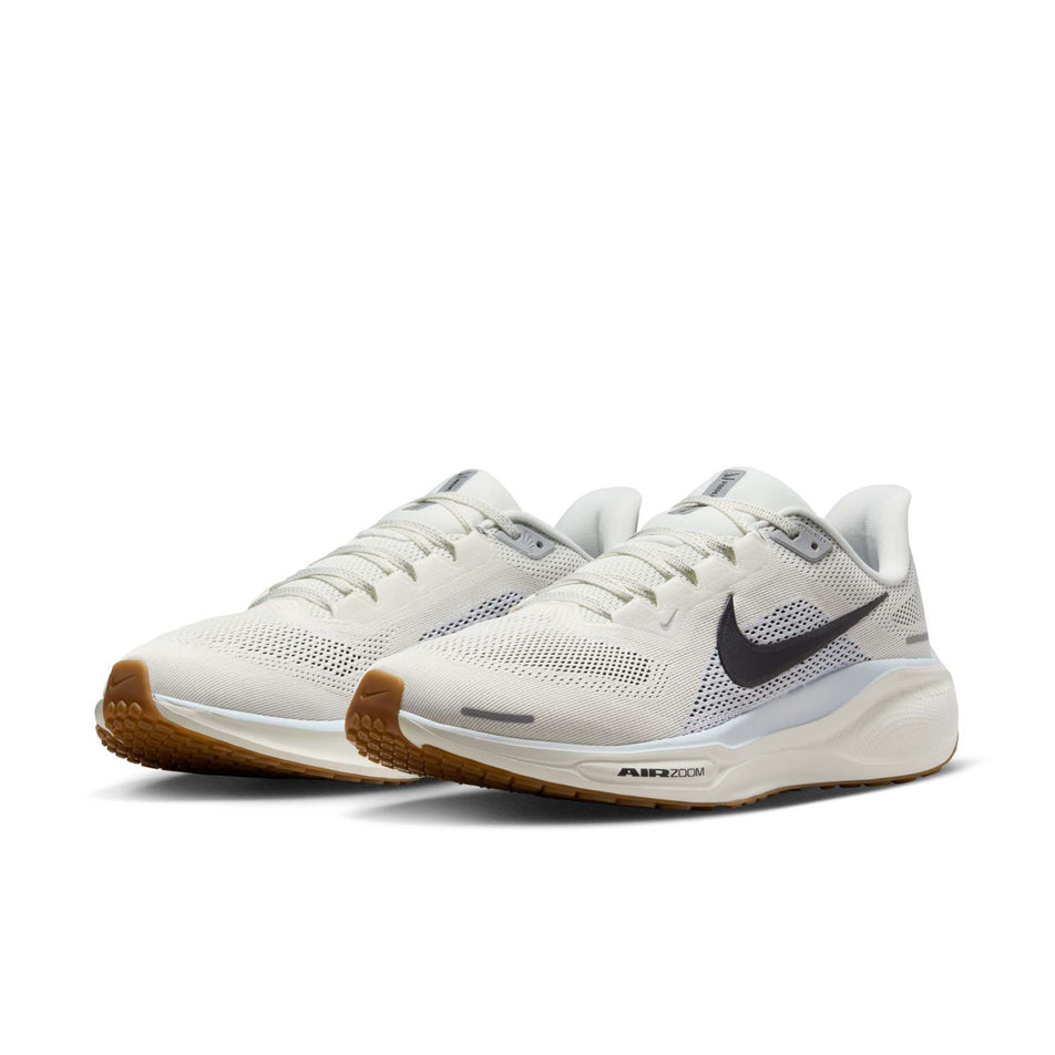 A pair of Nike Men's Pegasus 41 Road Running Shoes in the Sail/Anthracite-Blue Tint-Wolf Grey colourway. (8613912969378)