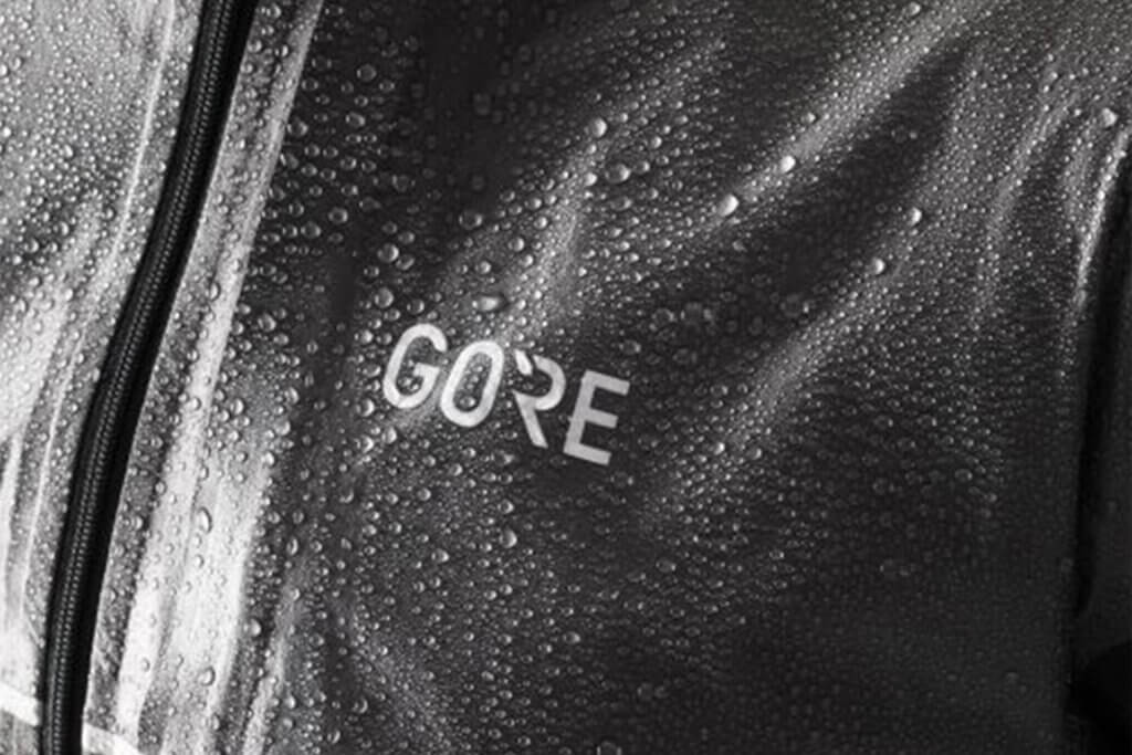 GORE-TEX Jacket with water beading off the surface