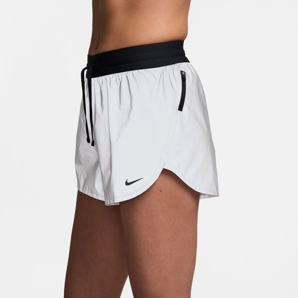 Angled front view of a model wearing a pair of Nike Women's Running Division 3