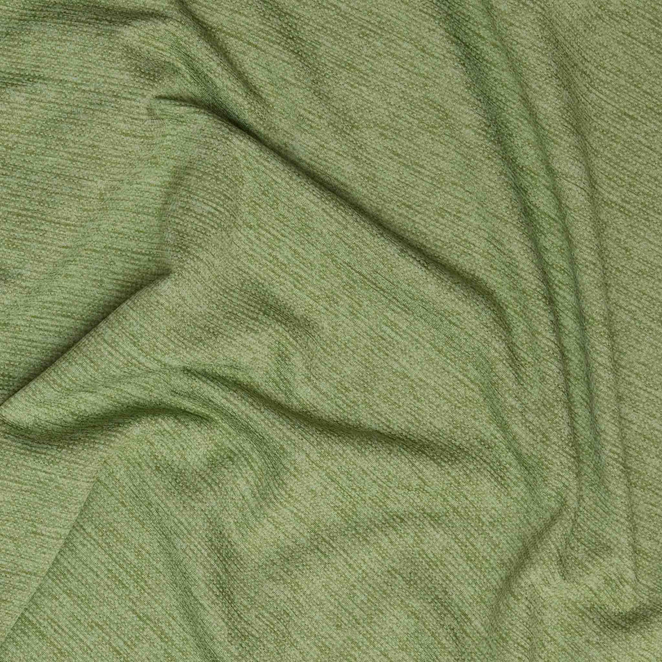 Close-up of the fabric used for a SAYSKY Men's Logo Combat Pro T-Shirt in the Green Melange colourway. (8644805755042)