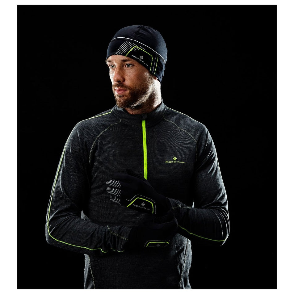 Reflective view of unisex ronhill beanie & glove set (7010555363490)