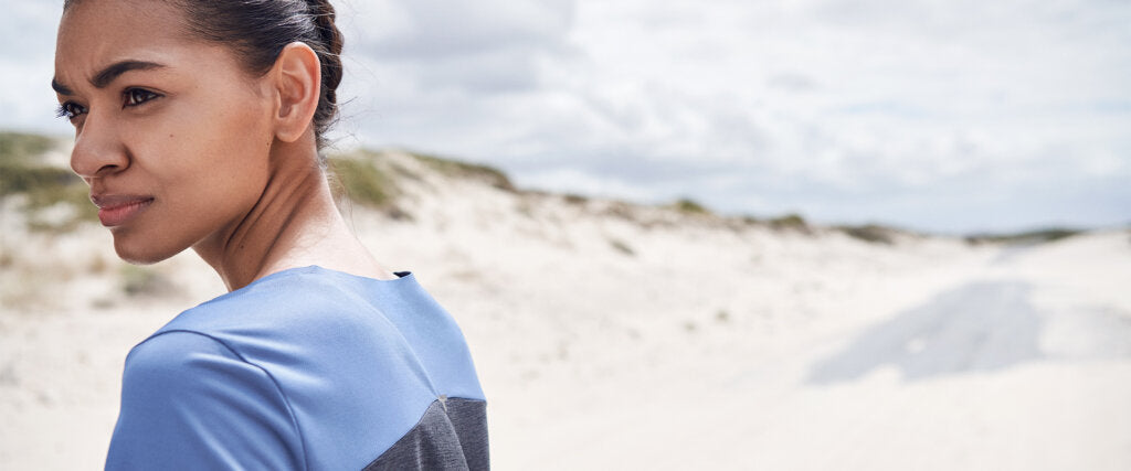 headshot of woman in ON apparell