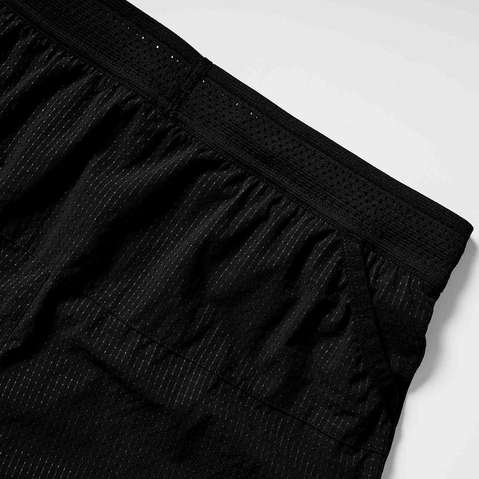 Close-up view of the waistband detail on a pair of SAYSKY Men's Flow Shorts 5